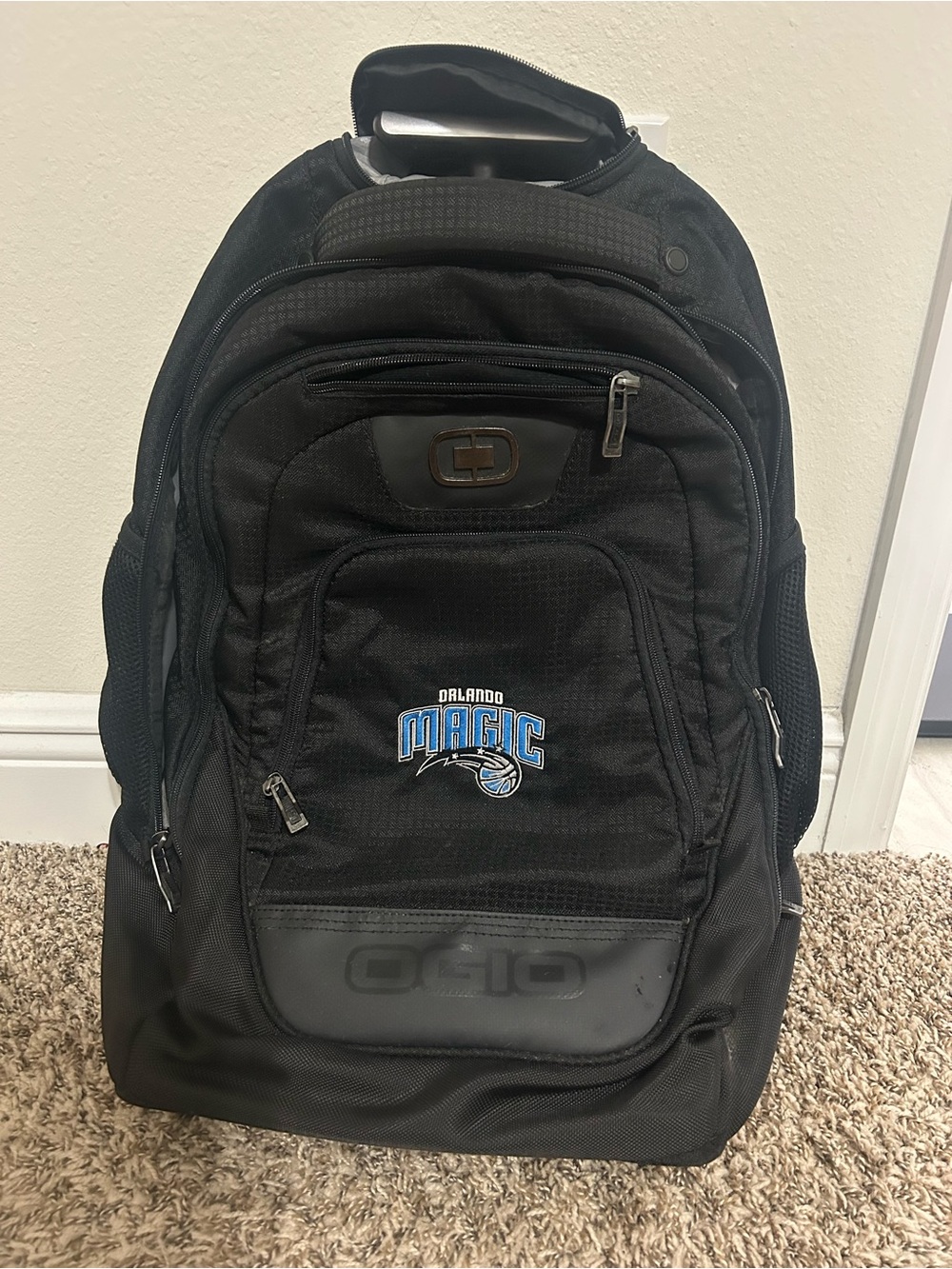 Orlando Magic Black Ogio Rolling Backpacm